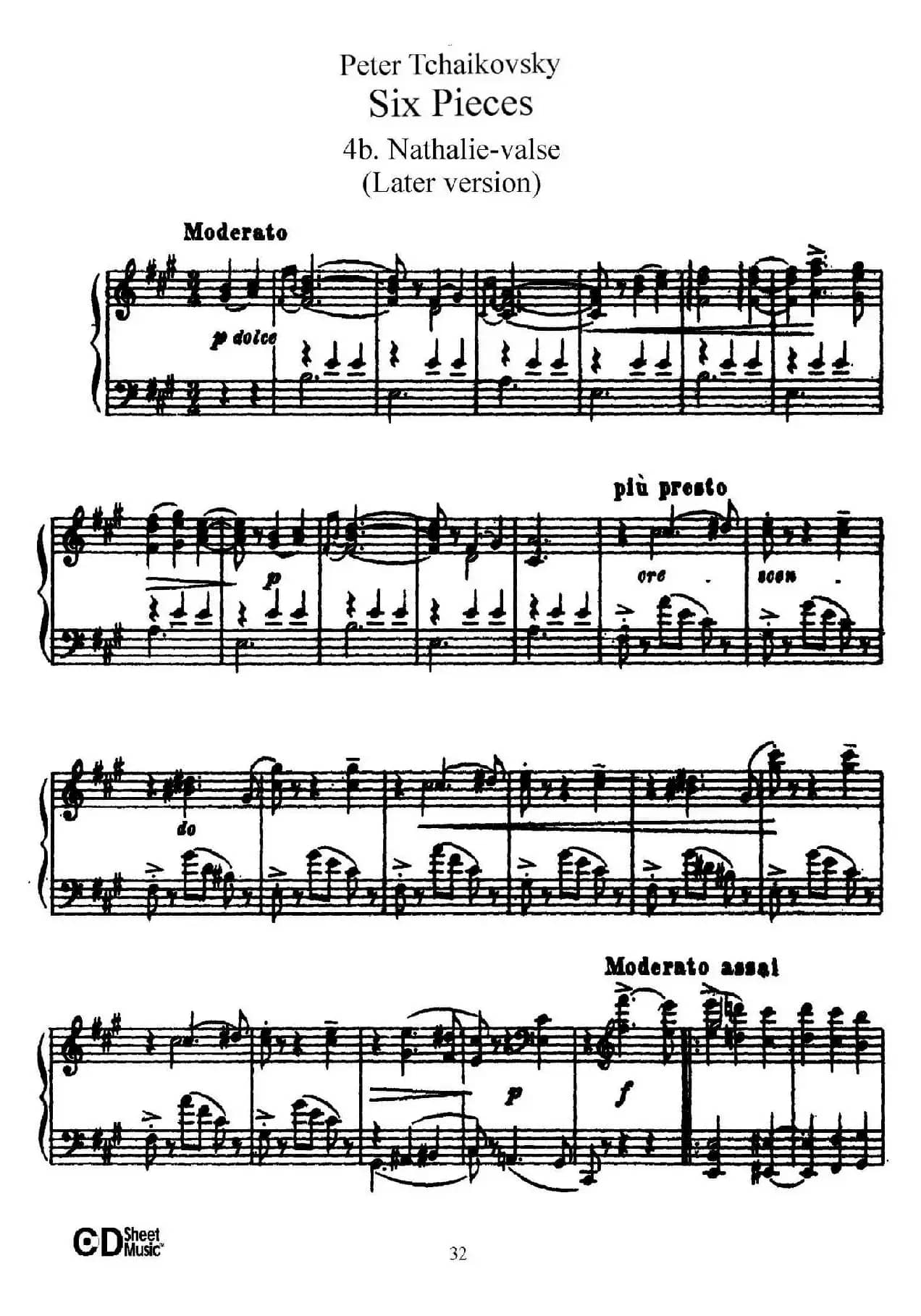 Six Pieces Op.51(6首小品·4b)