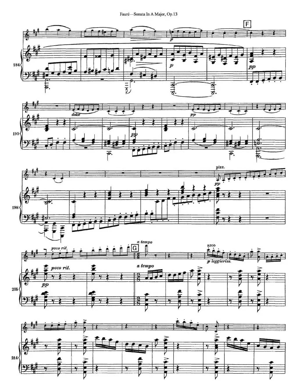 Violin Sonata No.1 Op.13（小提琴+钢琴伴奏）