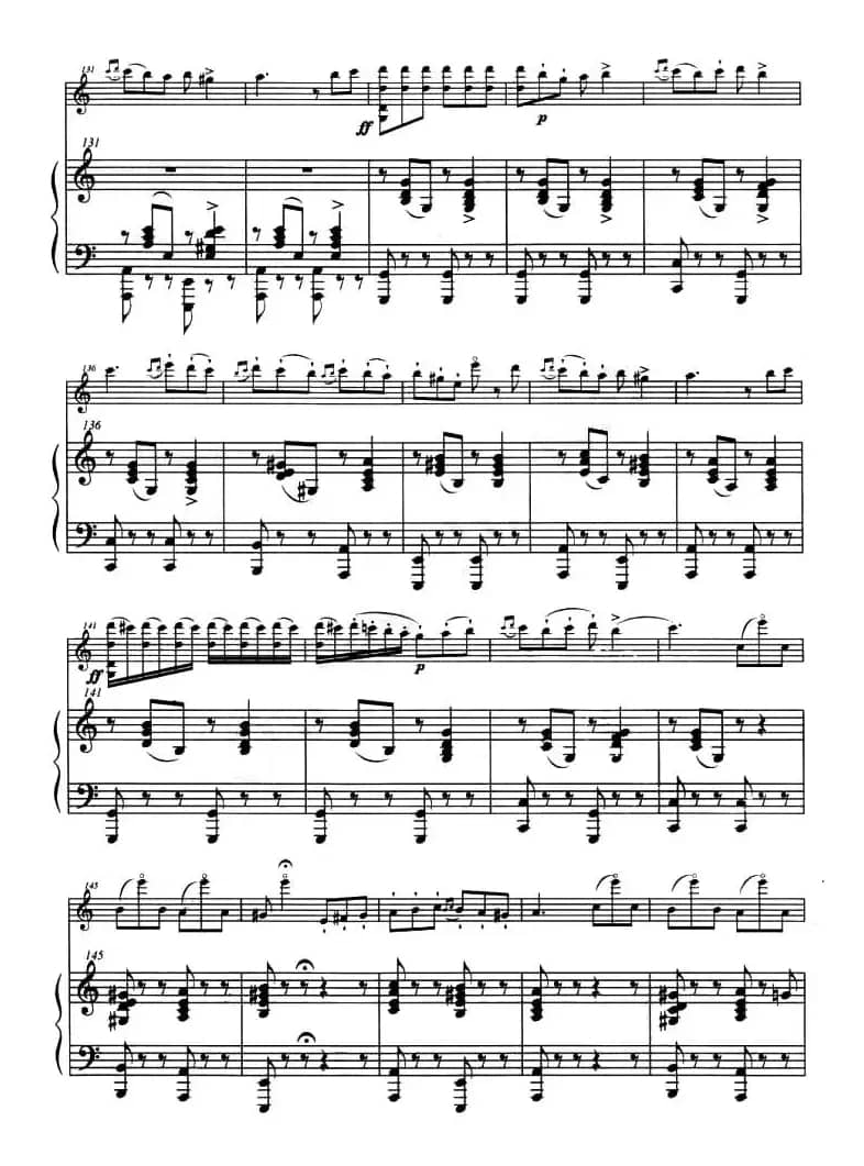 巴斯克随想曲（钢琴伴奏小提琴谱）