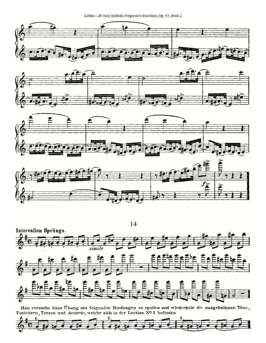 柯勒练习曲作品93号（二）