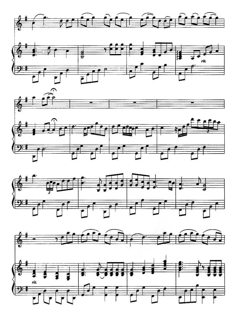 天黑黑（小提琴+钢琴伴奏）