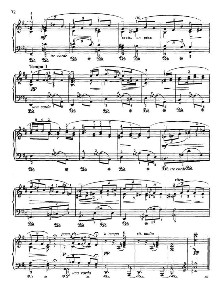 不可不弹的世界钢琴名曲：探戈（D大调）