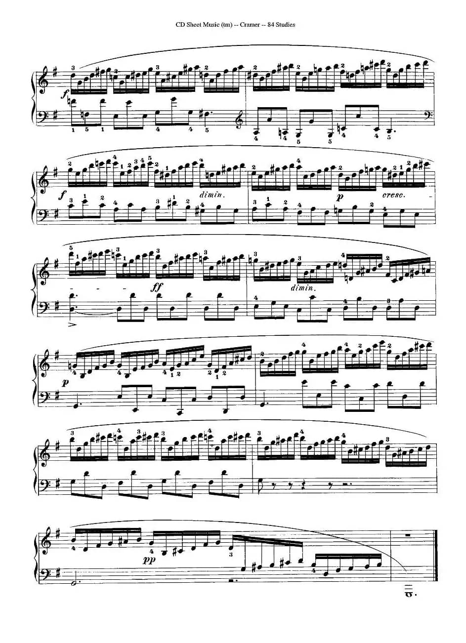 Cramer - 84 exercices（21—25）（克拉莫84首钢琴练习曲）
