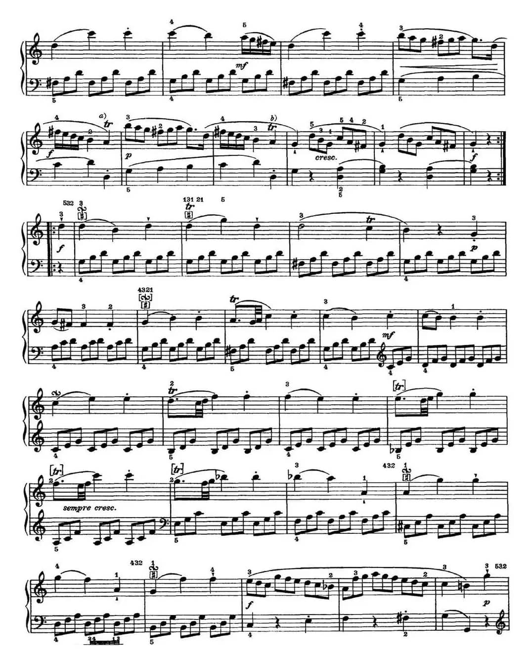 海顿 钢琴奏鸣曲 Hob XVI 3 Divertimento C major