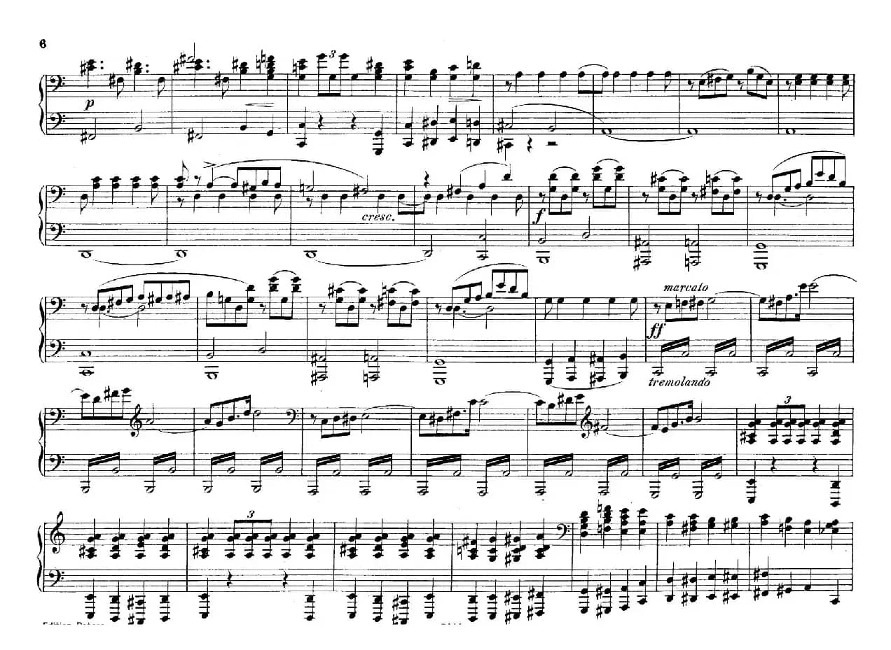 Deux Morceaux Pour Quatre Mains Op.43(2首四手联弹小品·1)