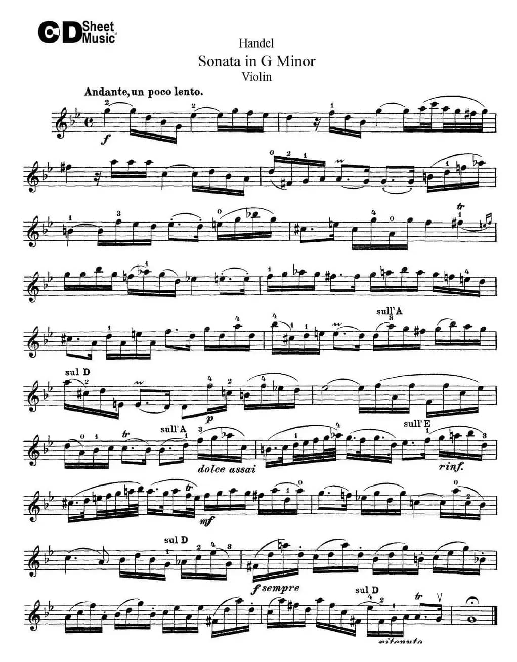Violin Sonata No.2 in G minor