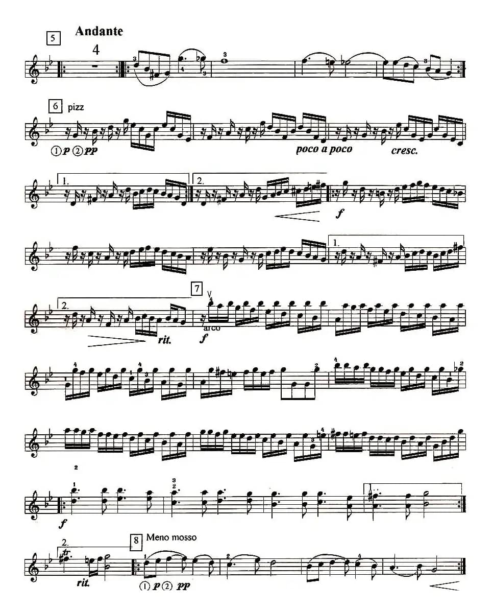 帕萨卡利亚（四重奏之第一小提琴）