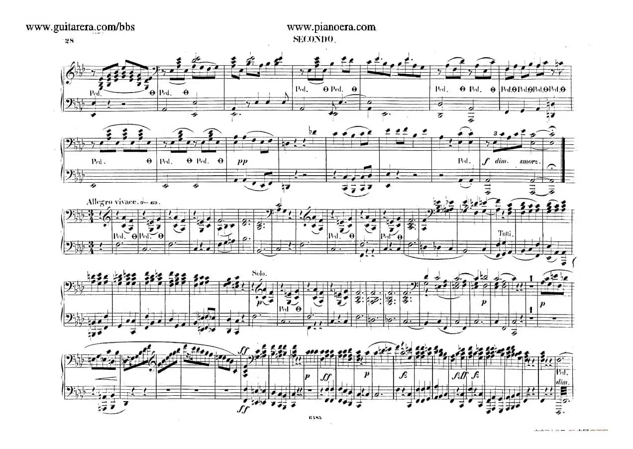 Piano Concerto No.2 in f Minor Op.21（f小调第二钢琴协奏曲·四手联弹版）