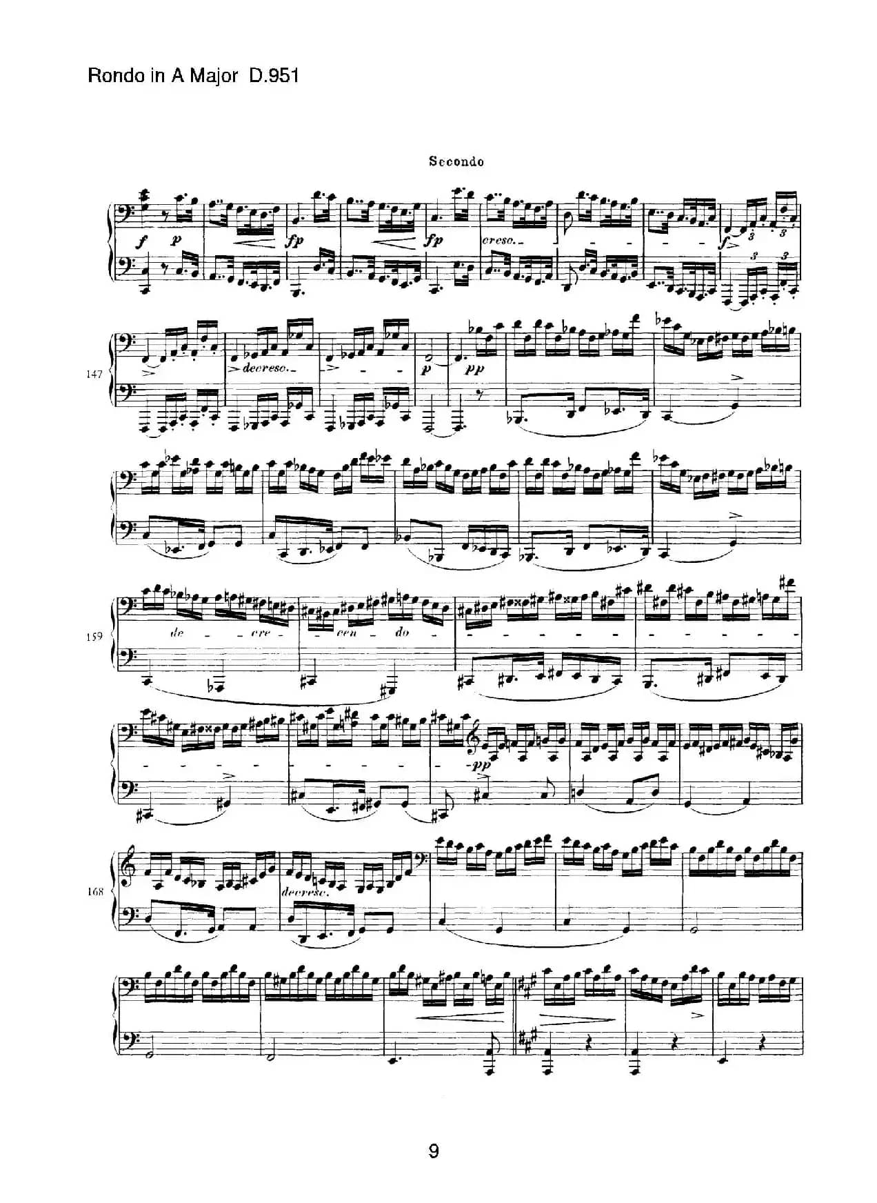 Grand Rondeau in A Major Op.107（A大调回旋曲·四手联弹）