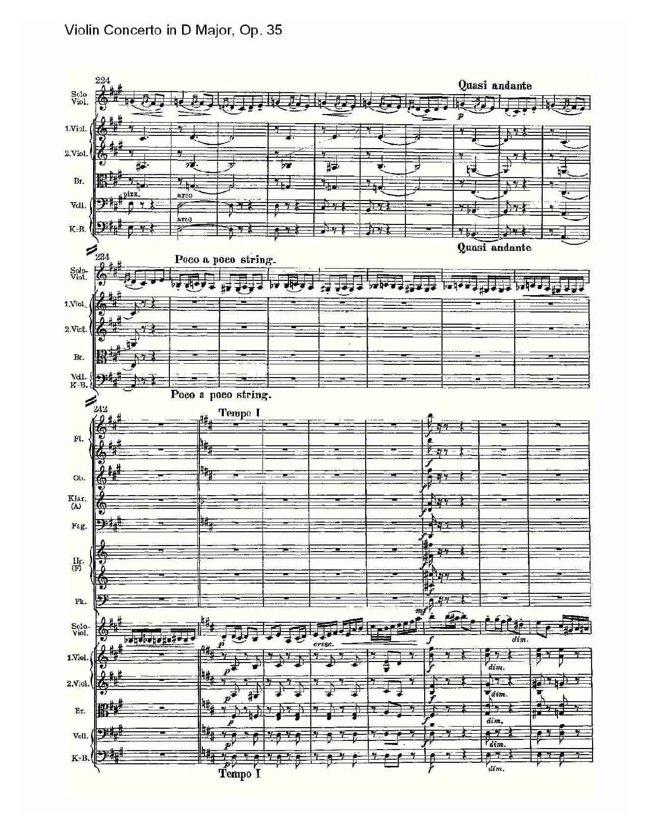 D大调小提琴协奏曲, Op.35第三乐章（一）