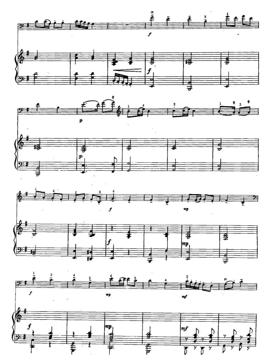 幽默曲（大提琴+钢琴伴奏）