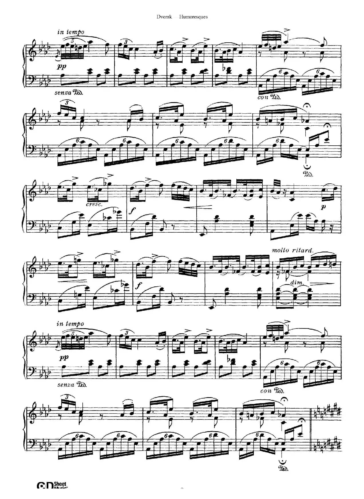 8 Humoresques Op.101（8首幽默曲·3）