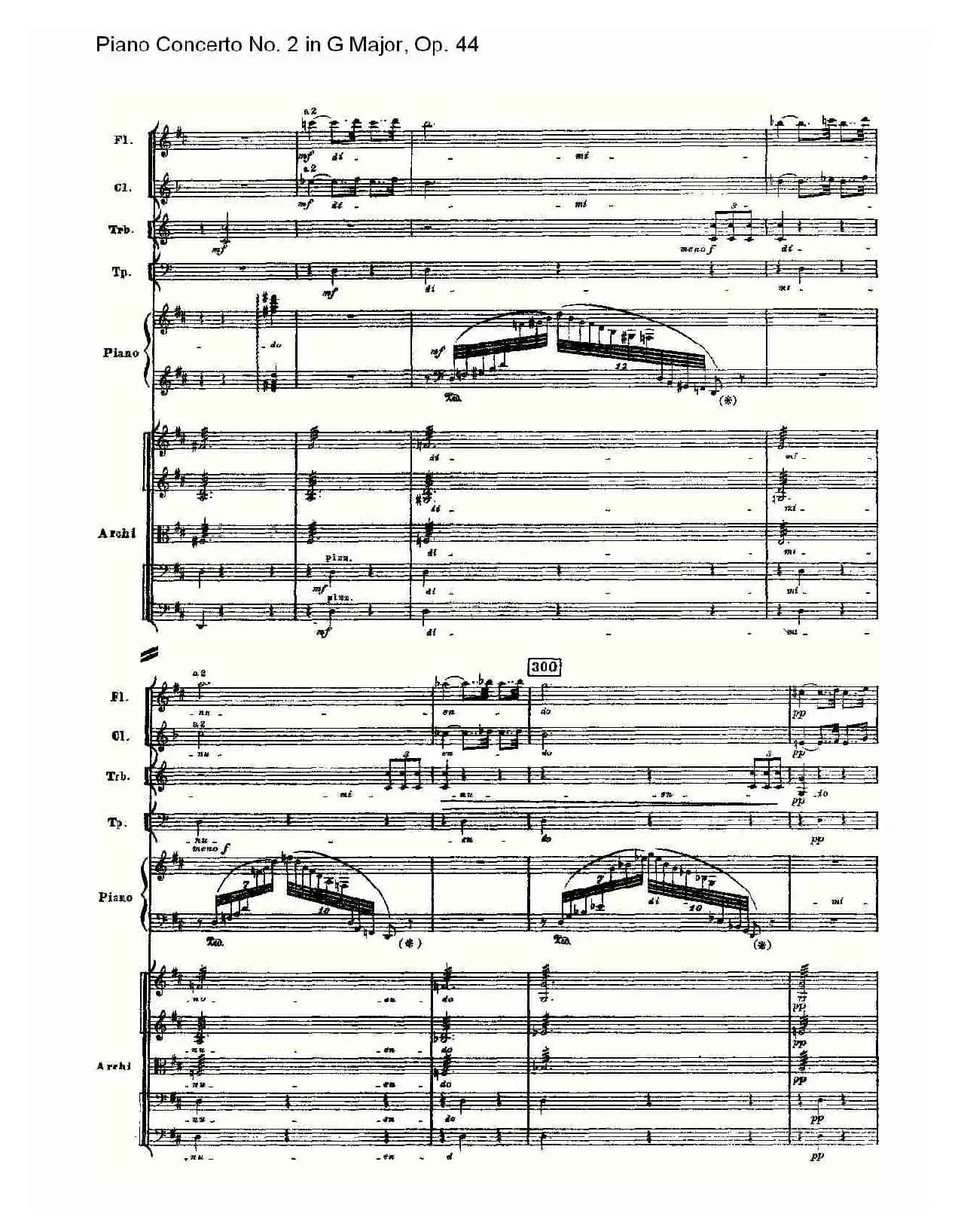 G大调第二钢琴协奏曲, Op.44第二乐章