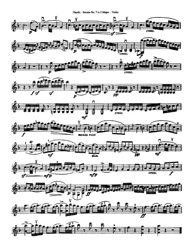 Soata No.7 in F Major