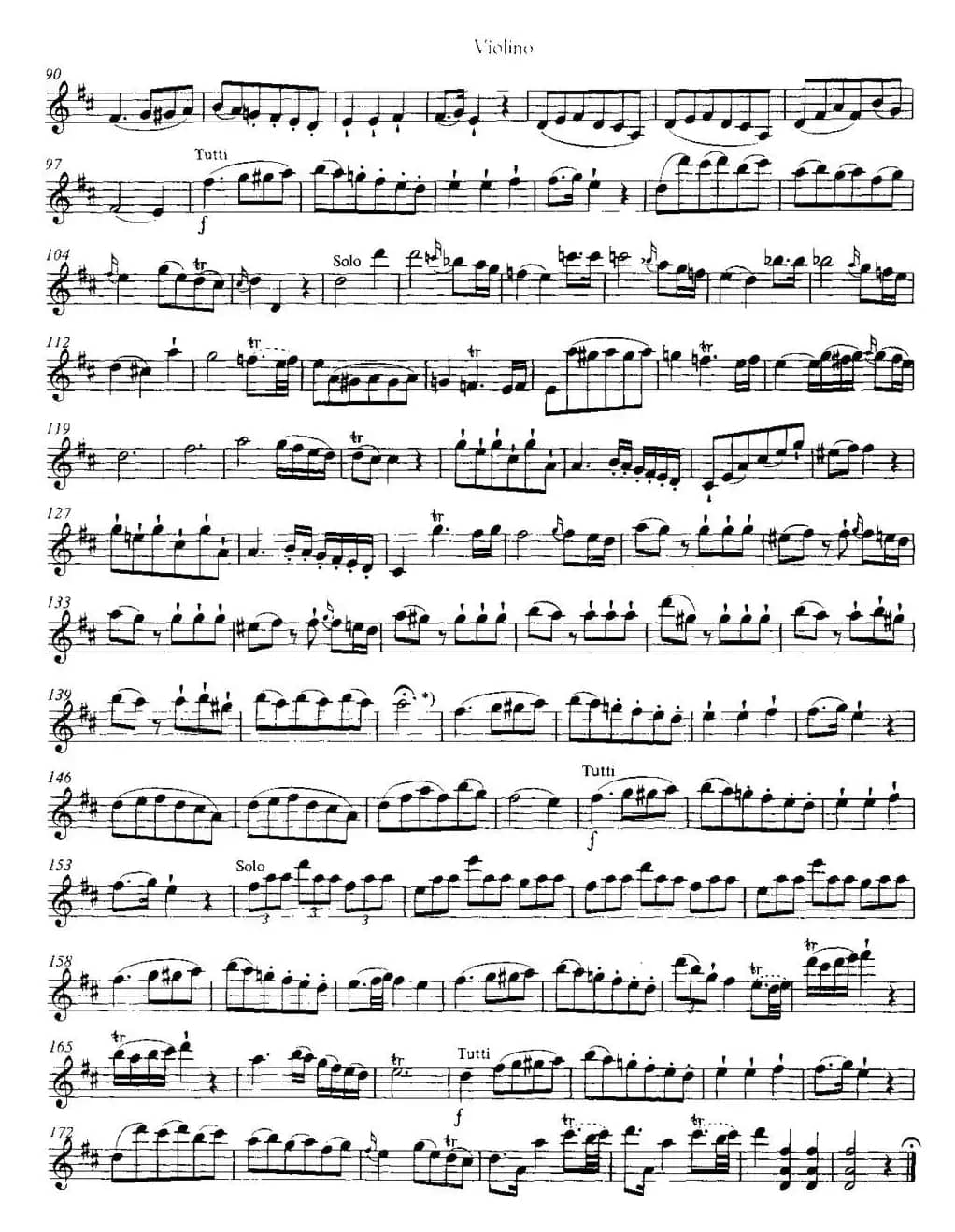 D大调第二小提琴协奏曲 KV211