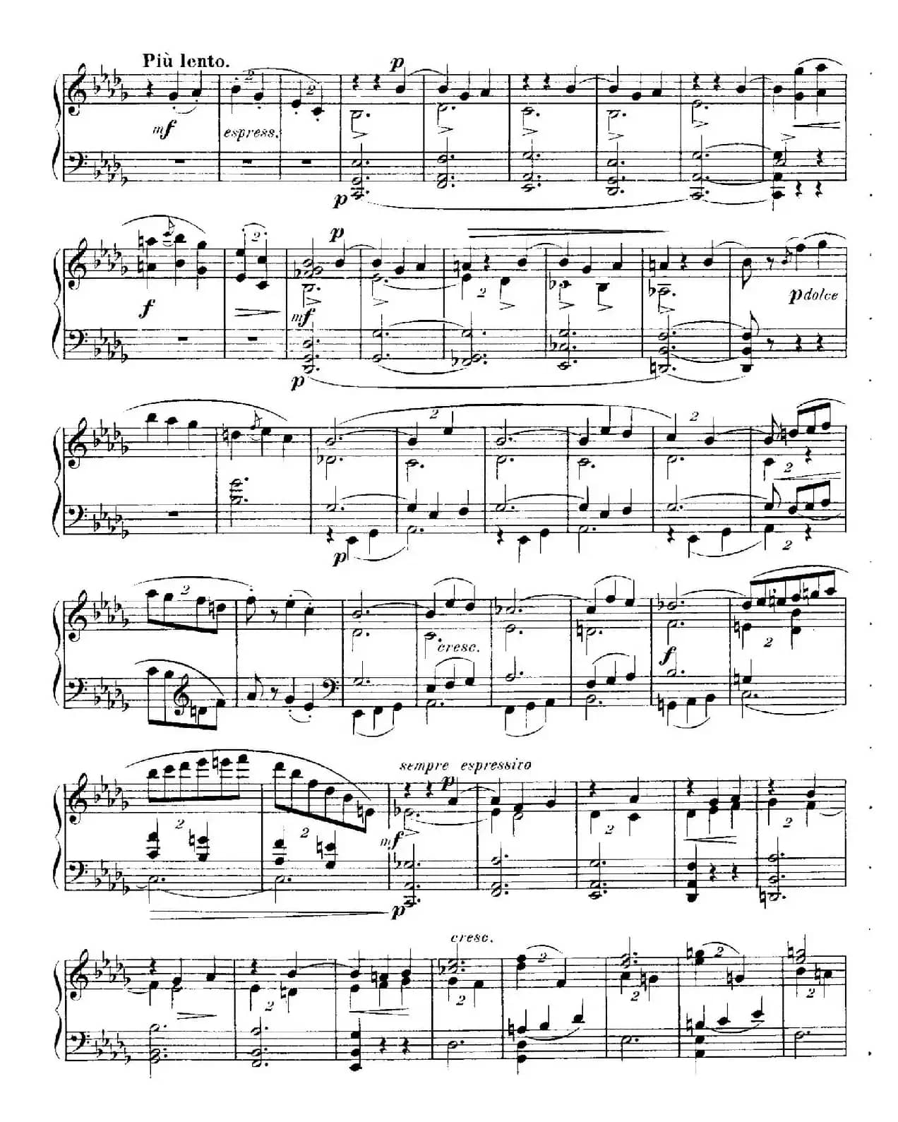 4 Valses Caprice（4首随想圆舞曲）（Op.59 No. 3 in G-flat ​）