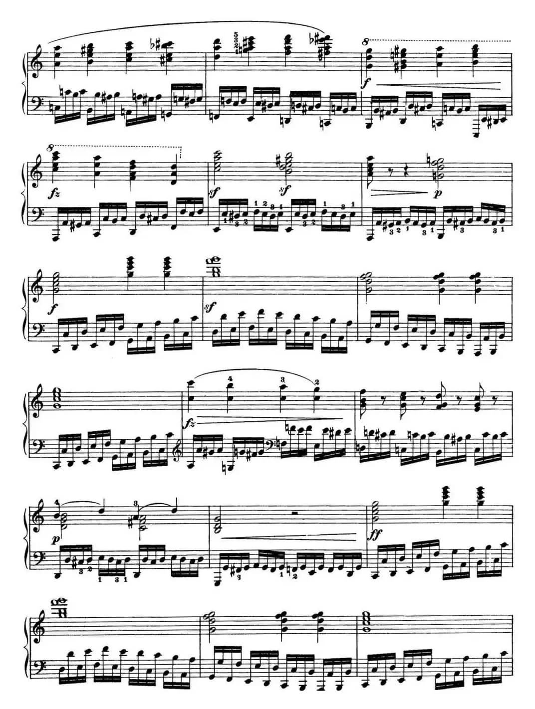 50首车尔尼Op.740钢琴手指灵巧技术练习曲（NO.8）