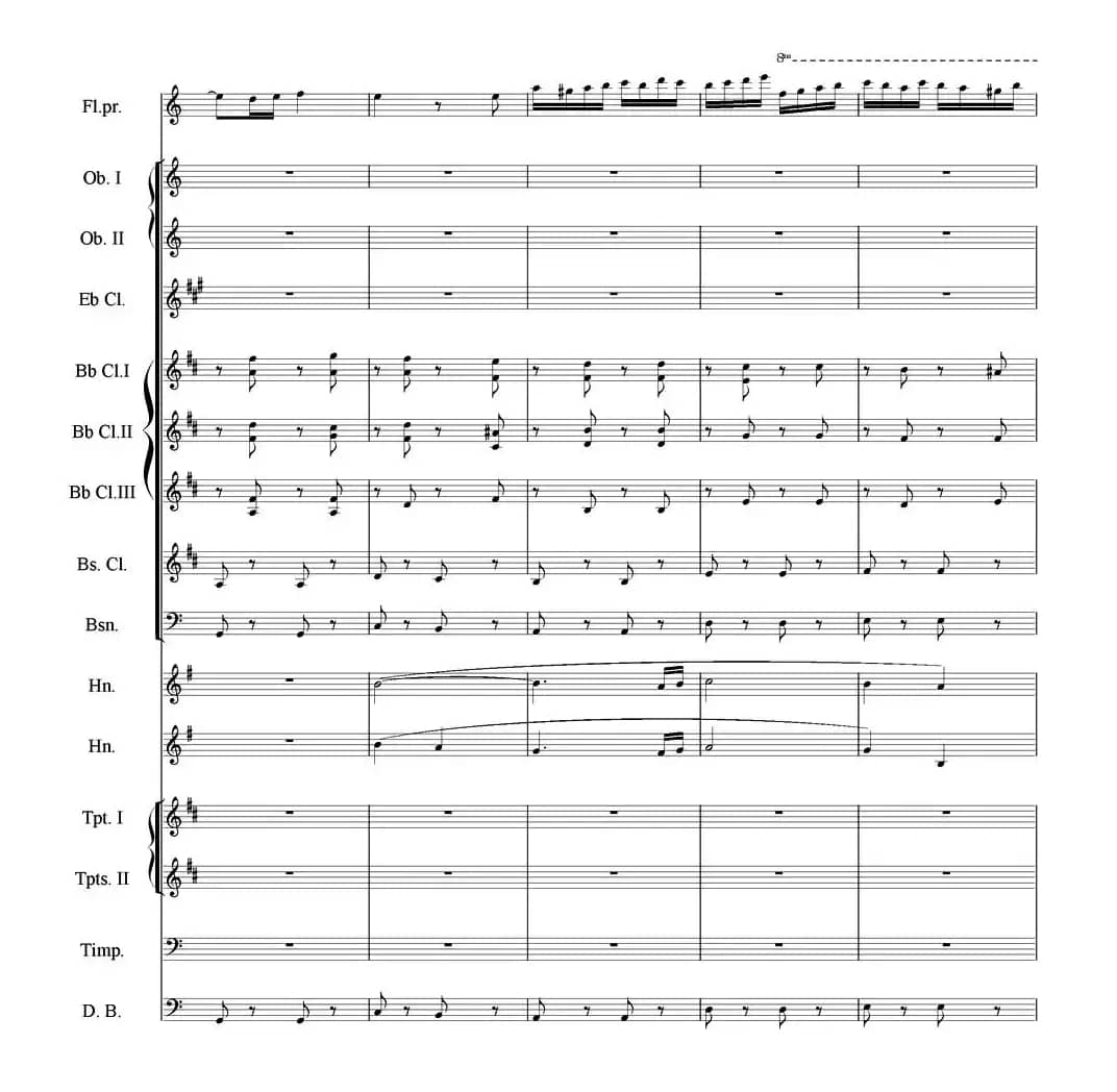 流浪者之歌（长笛与管乐队）