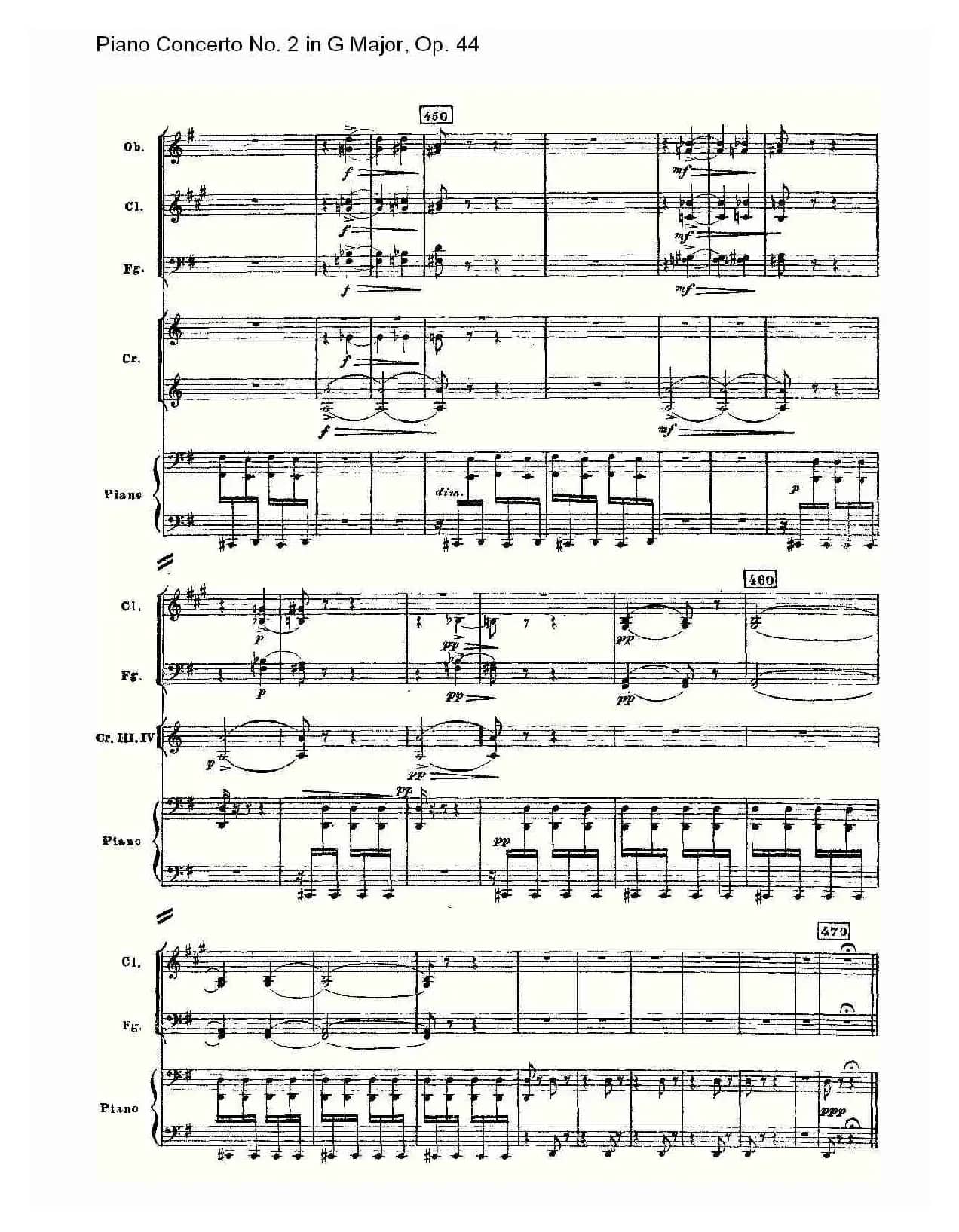 G大调第二钢琴协奏曲, Op.44第三乐章（二）