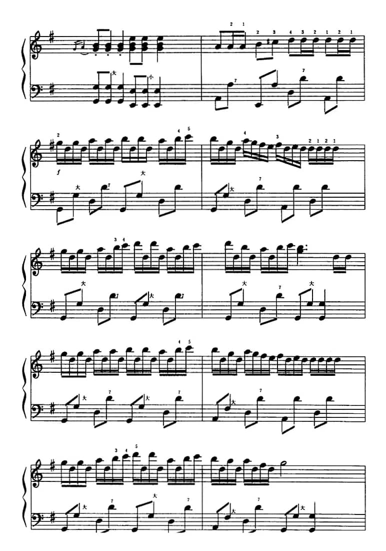 游击队歌（4个版本）