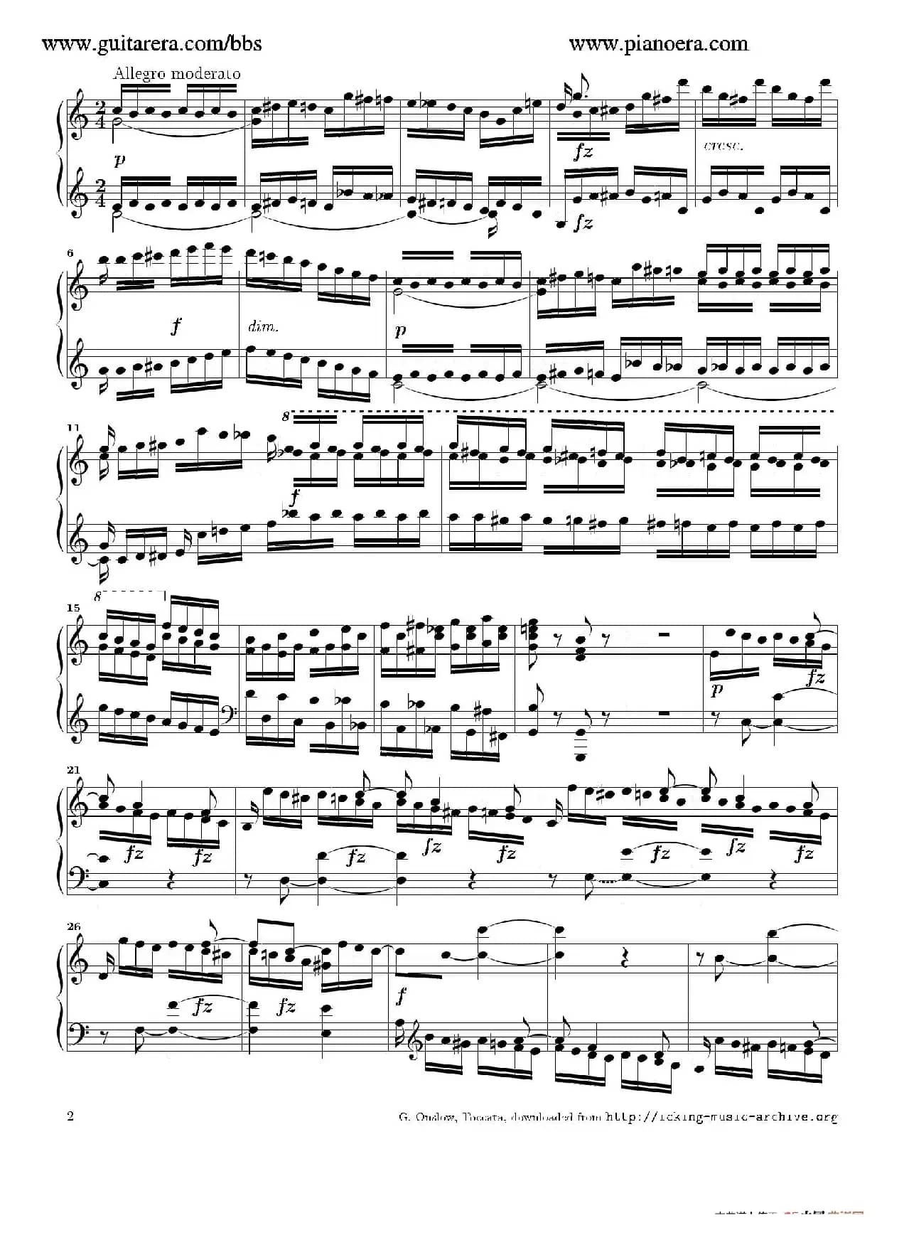 Toccata in C Major Op.6（C大调托卡塔）