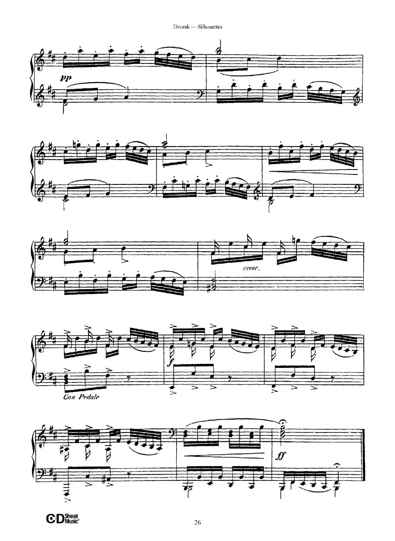 12 Silhouettes Op.8（12首剪影·8）