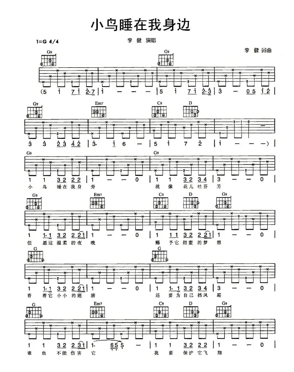 小鸟睡在我身边