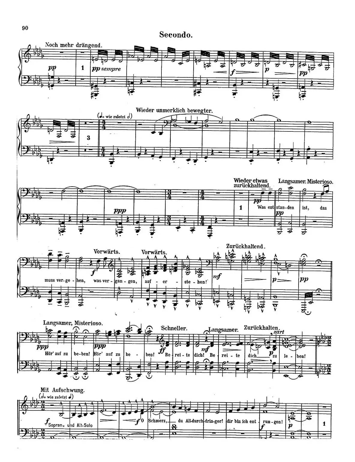 c小调第二交响曲“复活”（Ⅴ）（改编四手联弹版）