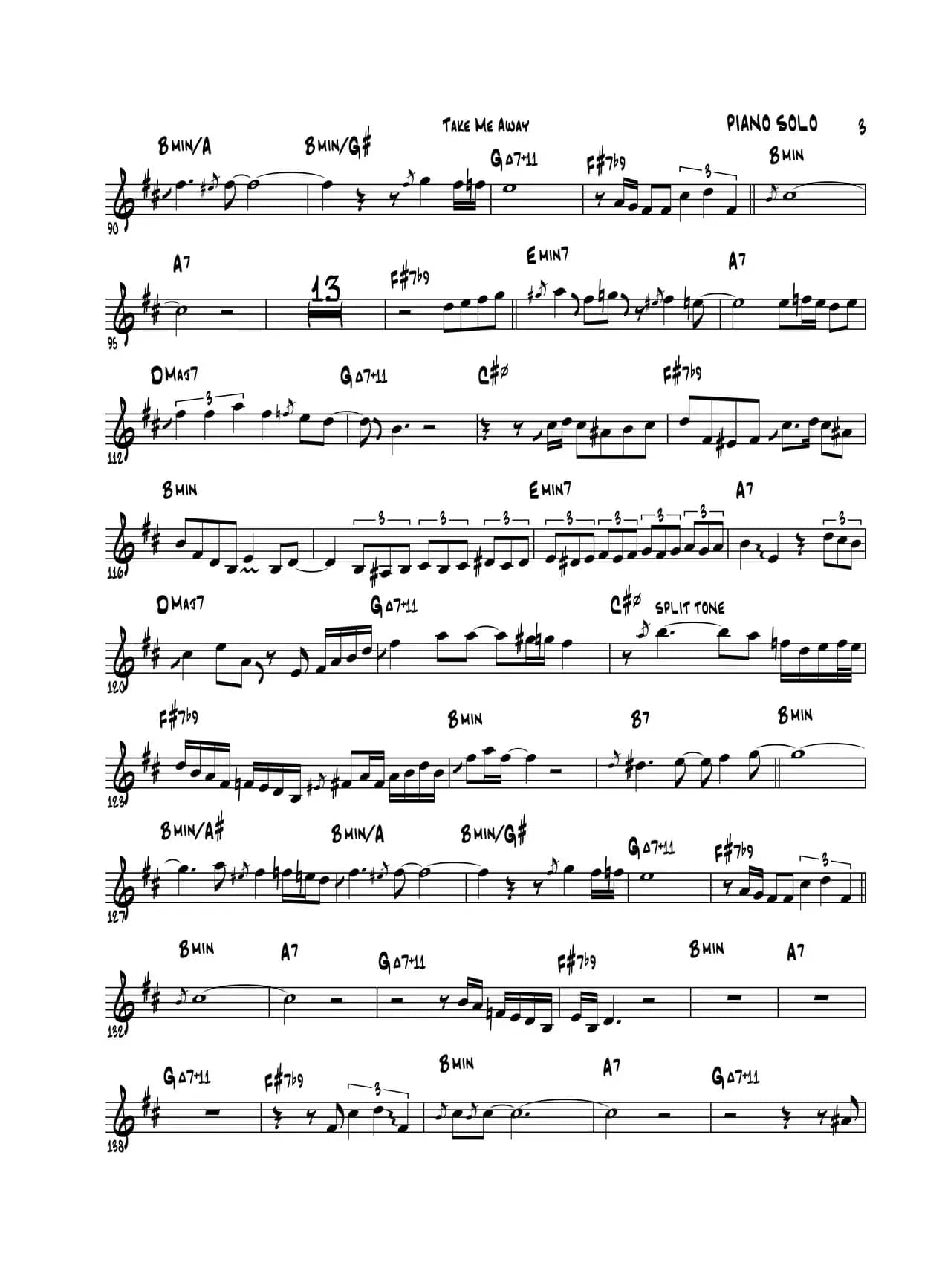 Take Me Away（高音萨克斯）