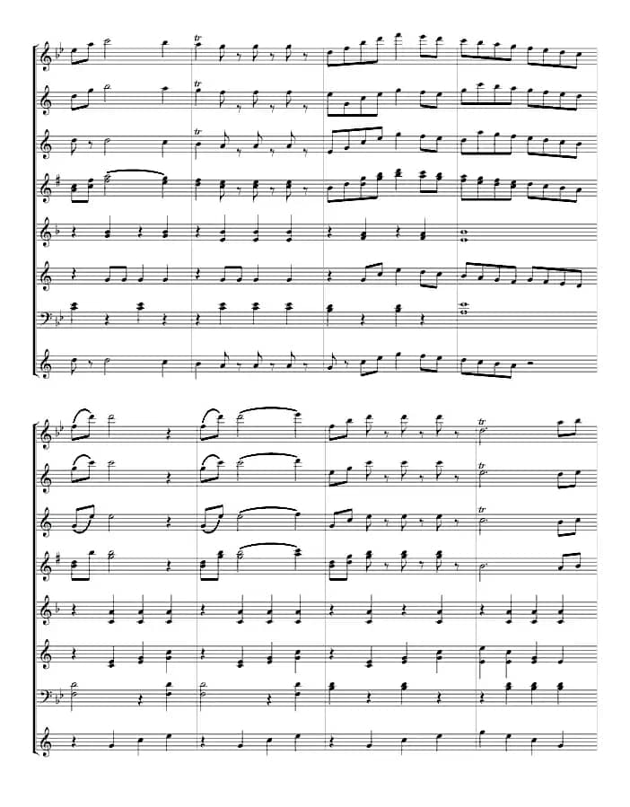 拉德斯基进行曲（管乐总谱、寒风编配版）