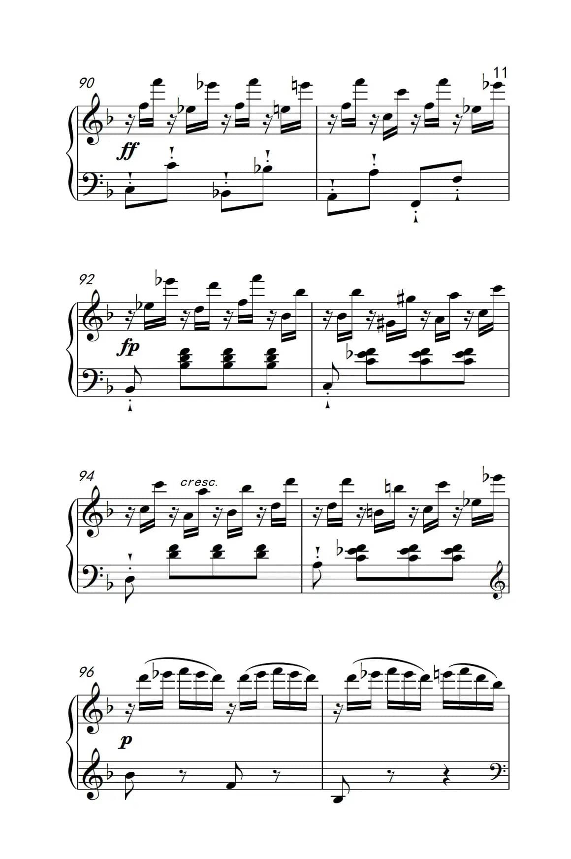 奏鸣曲 Opus 10 Nr.2 第一乐章（贝多芬奏鸣曲集 2）