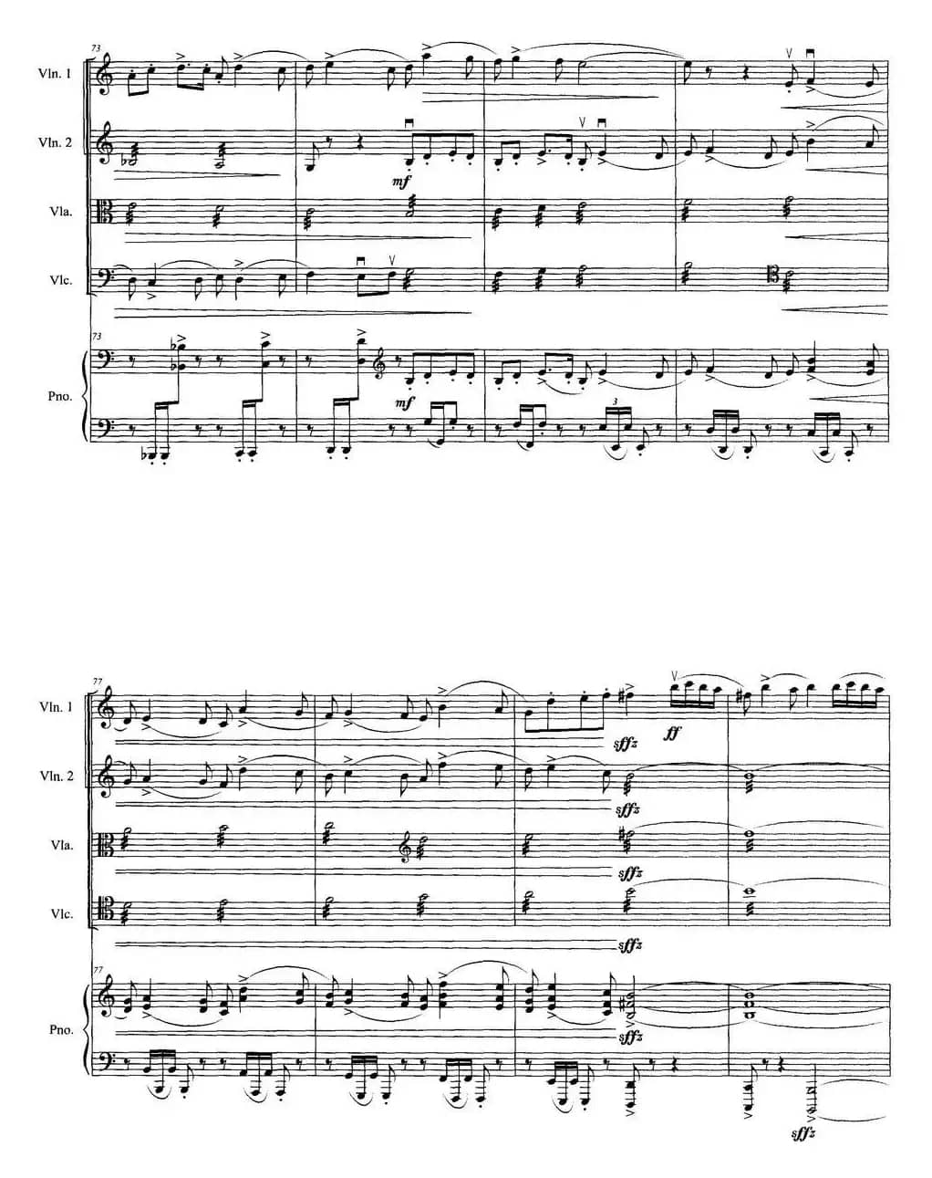 《赛龙夺锦》主题狂想曲（为钢琴弦乐五重奏而作）