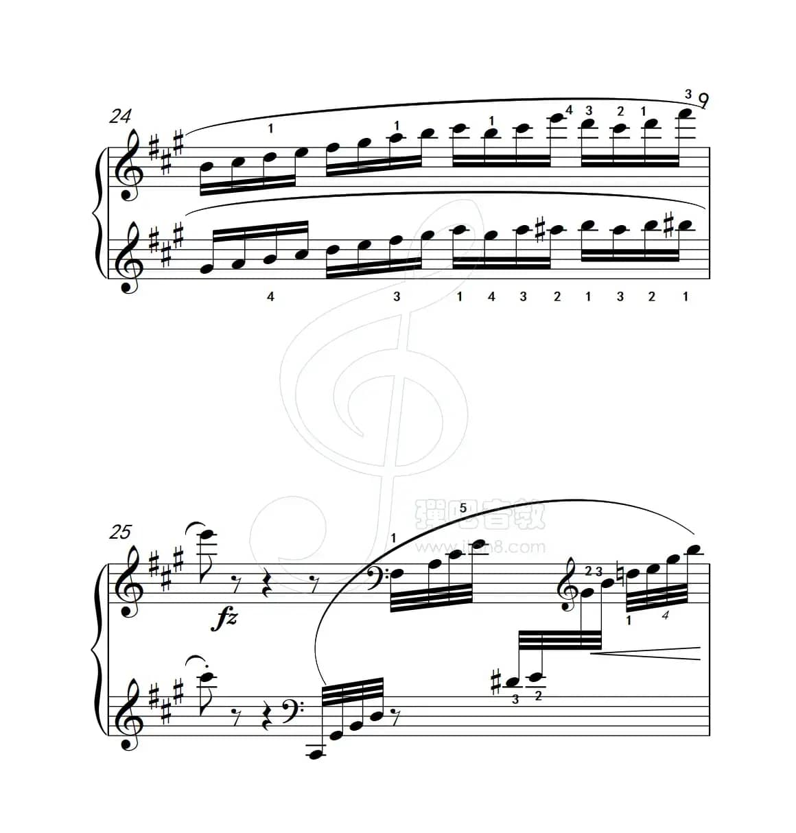 练习曲 4（克拉莫钢琴练习曲60首）