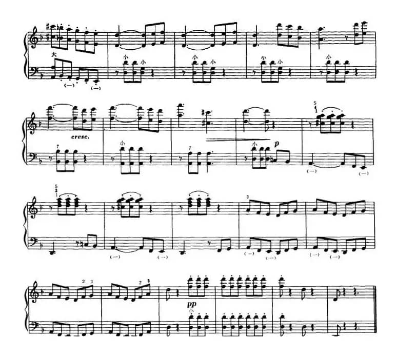 手风琴技术训练练习曲（21）