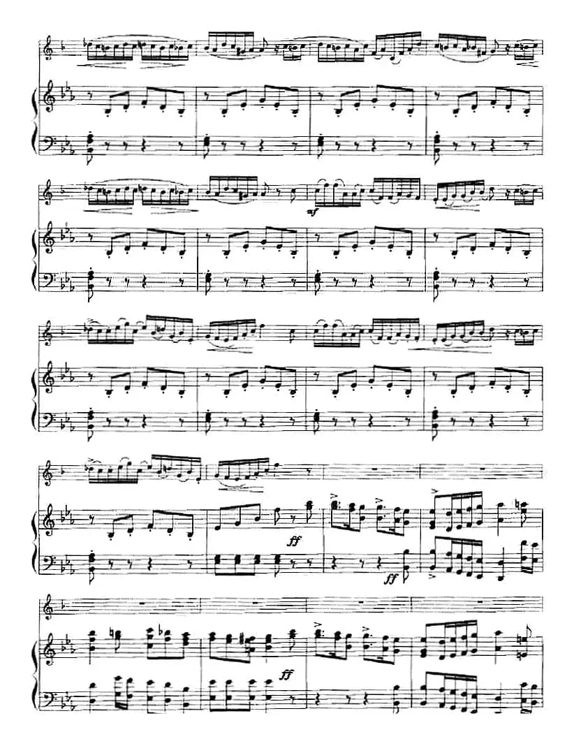 威尼斯狂欢节幻想变奏曲（小号+钢琴伴奏）