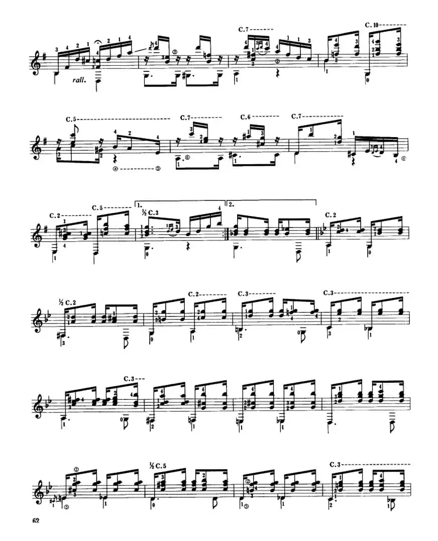 乡愁的肖罗曲（古典吉他）