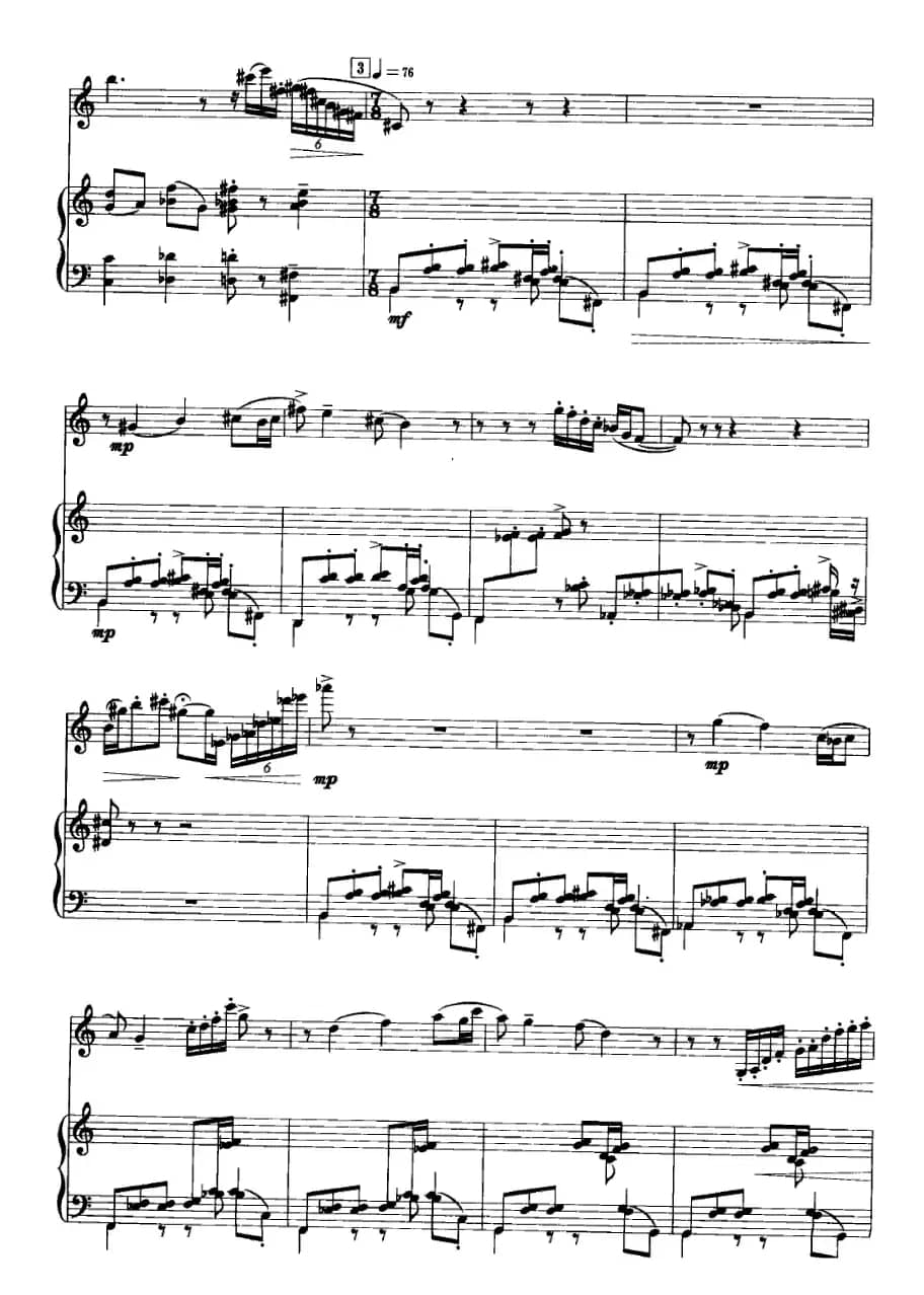 谐谑曲（单簧管+钢琴）