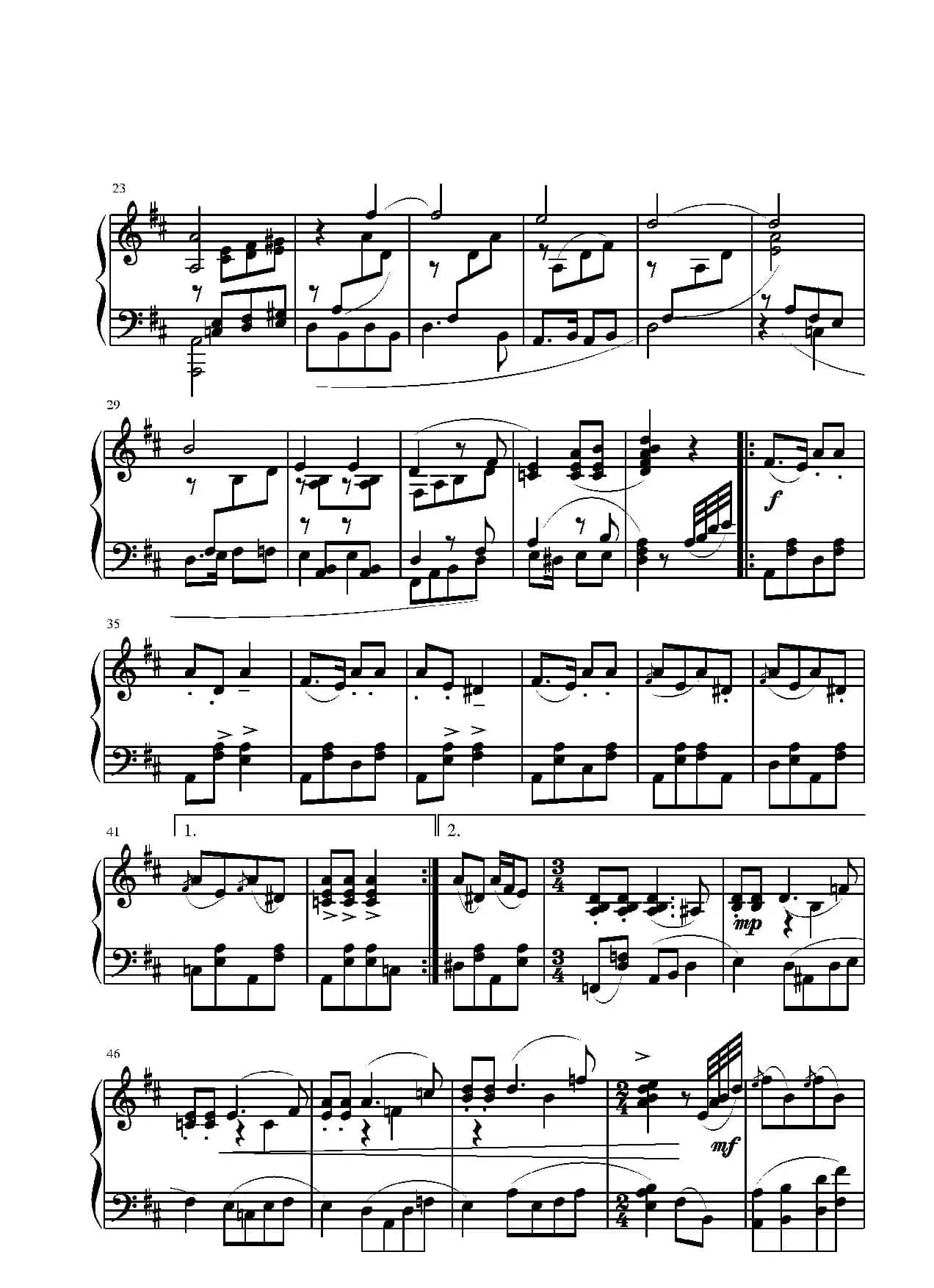 第二钢琴奏鸣曲（第三乐章）