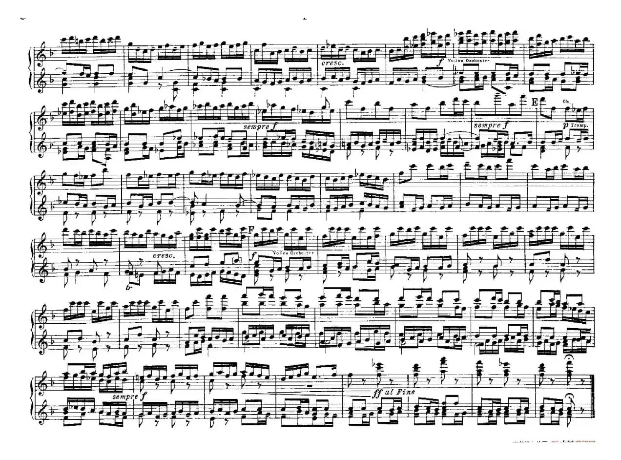 Brandenburg Concerto No.2 in F Major BWV.1047(F大调第二勃兰登堡协奏曲·四手联弹版)
