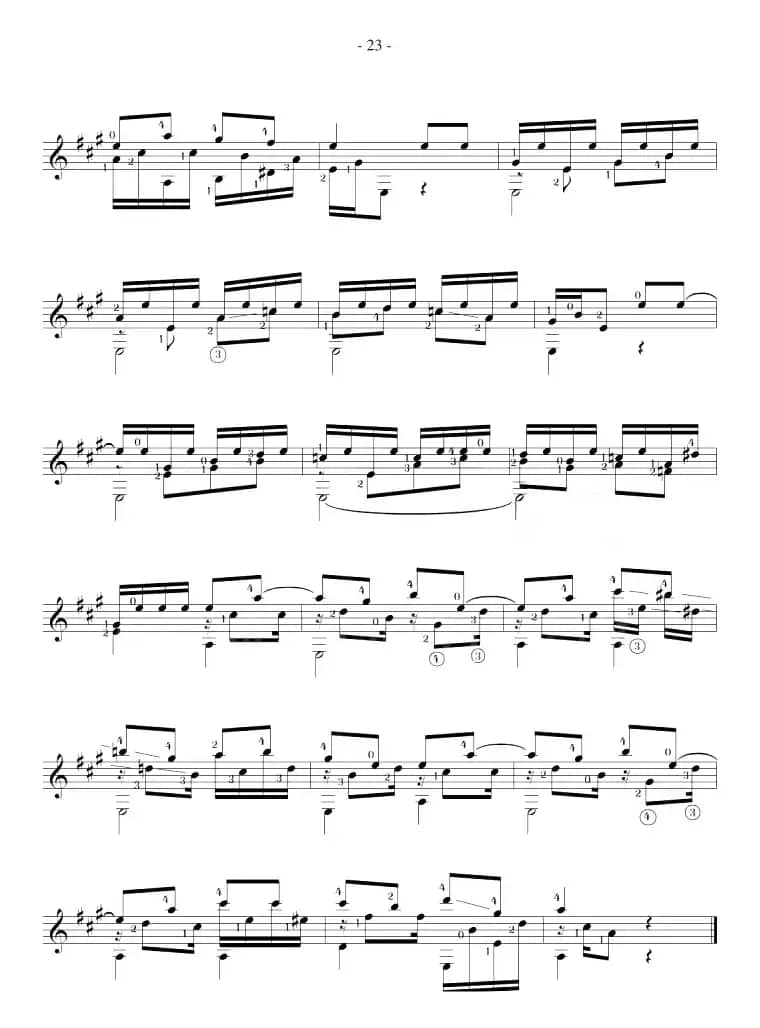 Fernando Sor《12 Studies,Op.60》（STUDY 12）