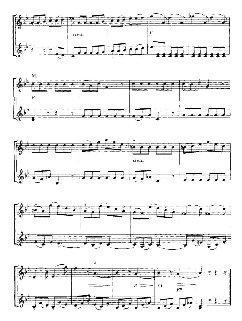 霍曼《小提琴基础教程》选曲：骑小马（二重奏）