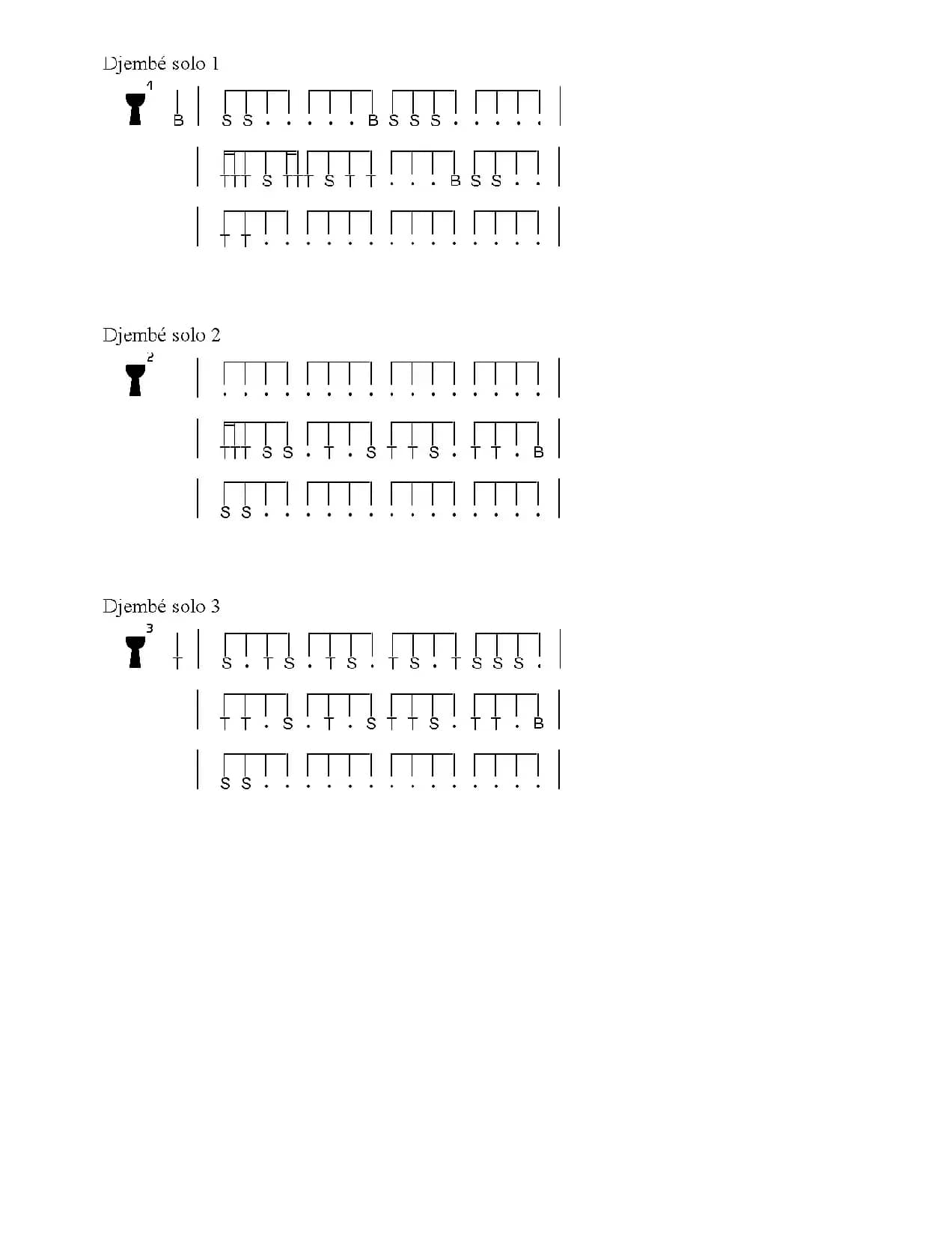 Kassa Djibo（非洲手鼓谱）