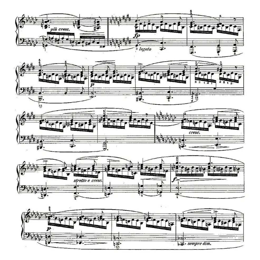 肖邦钢琴练习曲，Op.10之六