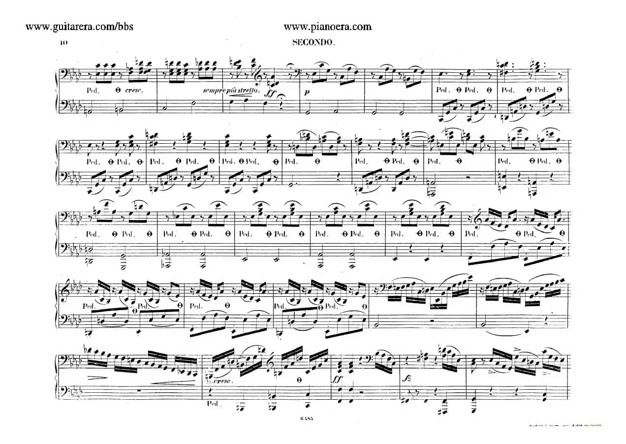 Piano Concerto No.2 in f Minor Op.21（f小调第二钢琴协奏曲·四手联弹版）