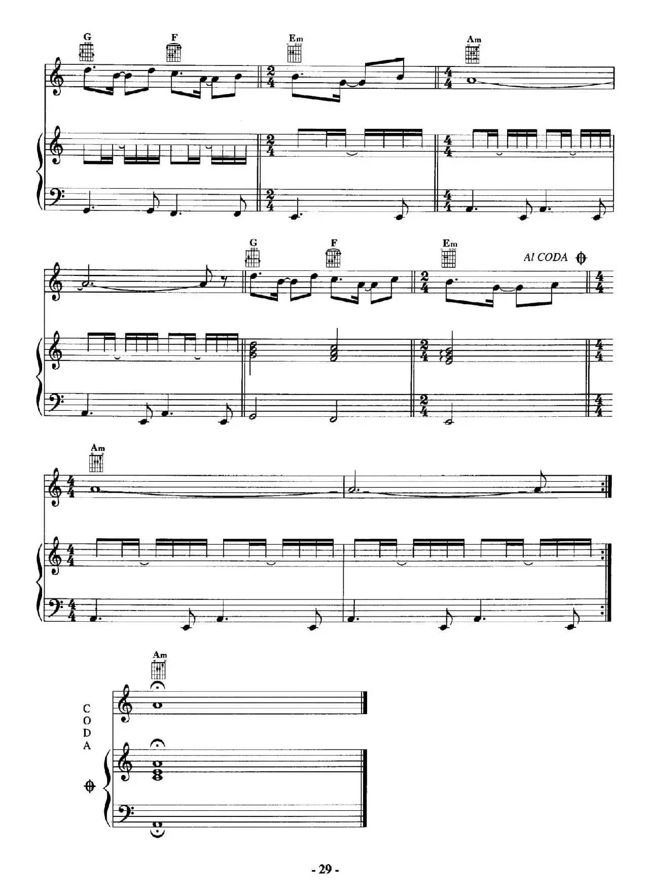 电影配乐大师莫瑞康最佳20首钢琴谱（Best of Ennio Morricone·8）