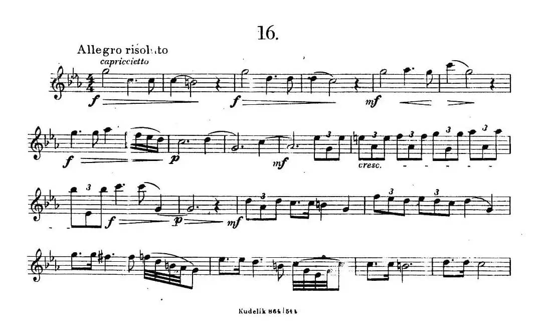 奇特克-萨克斯练习曲之16（ETUDY PRO SAXOPHON - FR ZITRK.op.3）