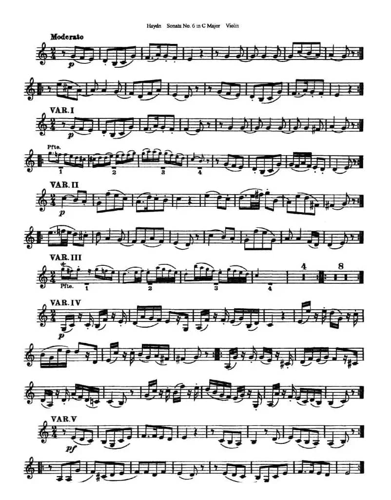 Soata No.6. in C Major