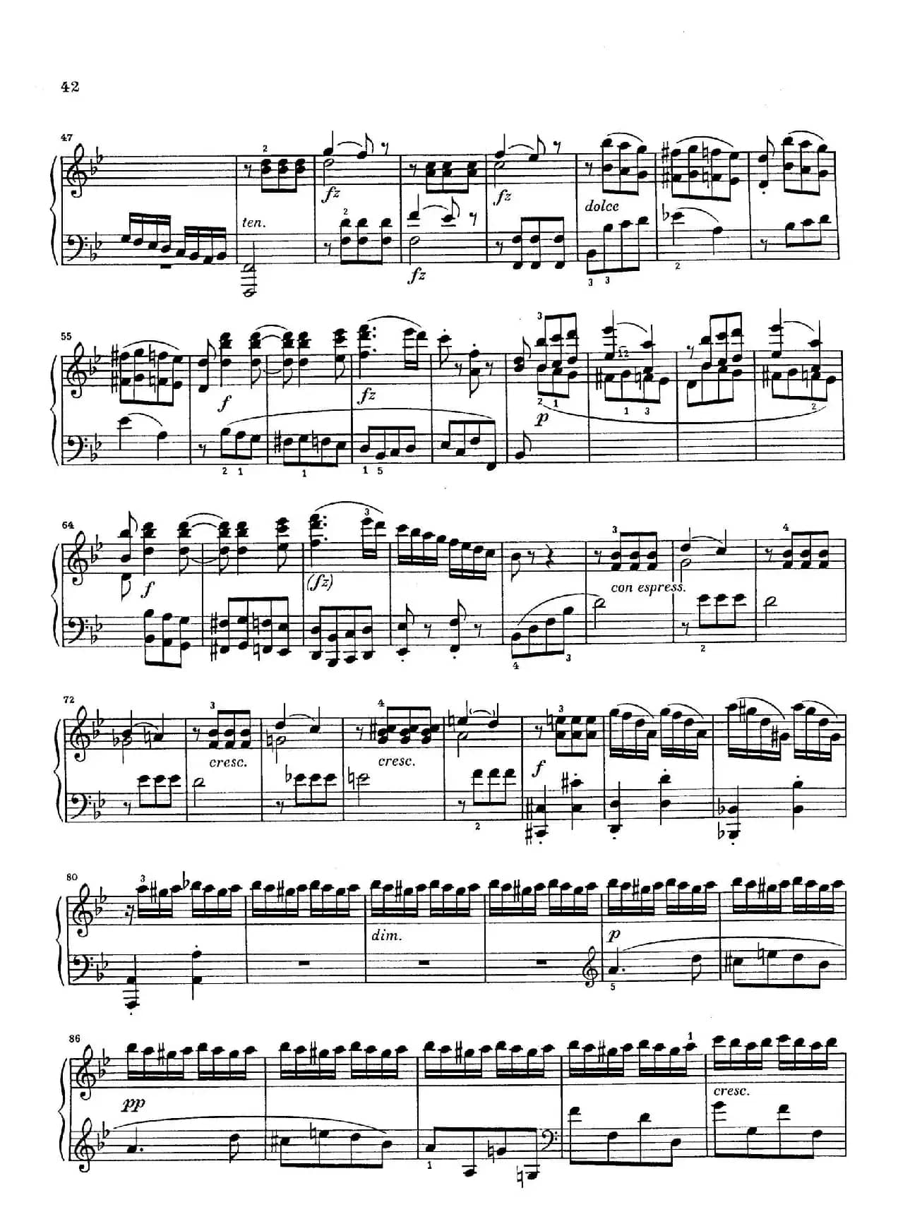 Sonata in g Minor Op.34-2（g小调钢琴奏鸣曲）