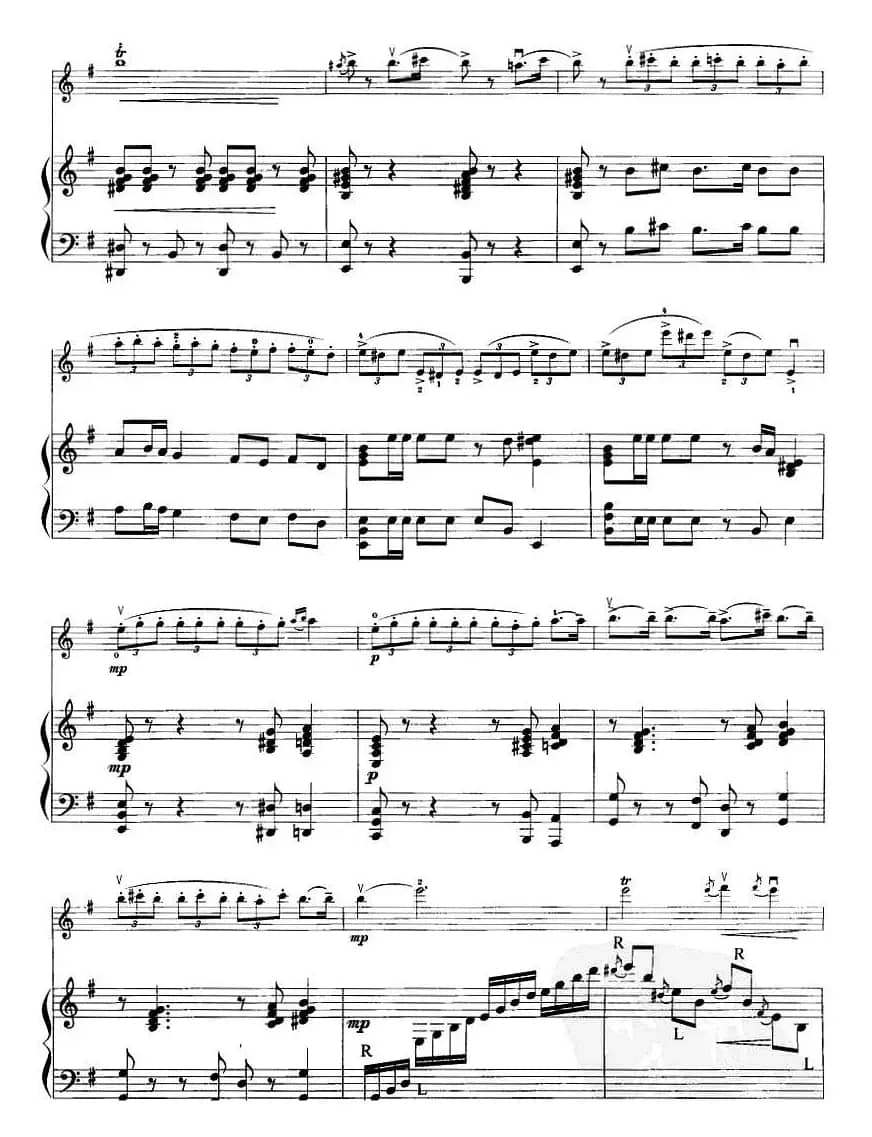 祖国一片新面貌（小提琴+钢琴伴奏）