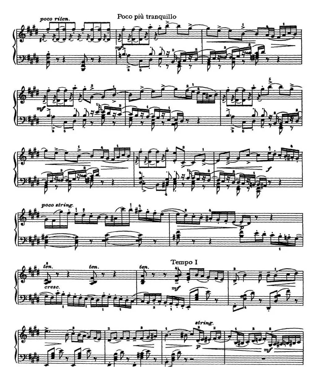 柴可夫斯基18首钢琴小品Op.72（12.L'espiegle）